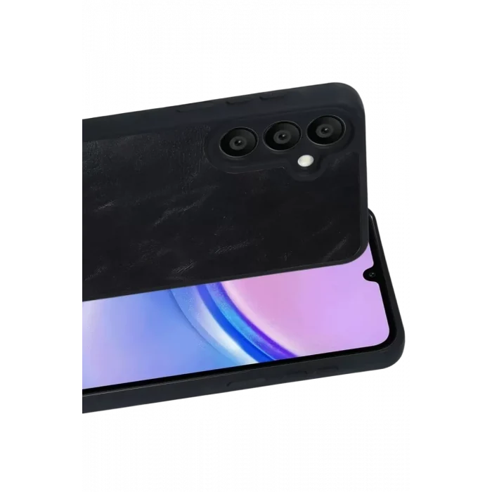 Mey İthalat®  Samsung Galaxy A37 5G Aras Deri Kapak - Siyah