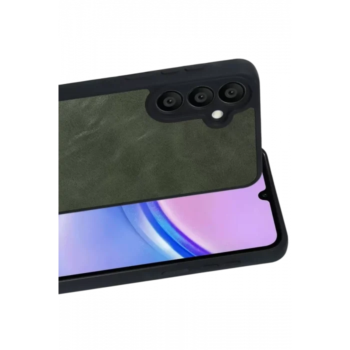 Mey İthalat®  Samsung Galaxy A37 5G Aras Deri Kapak - Yeşil
