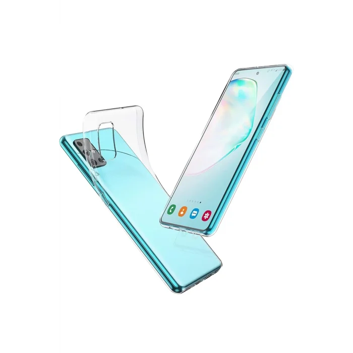 Mey İthalat®  Samsung Galaxy A51 Kılıf Lüx Şeffaf Silikon
