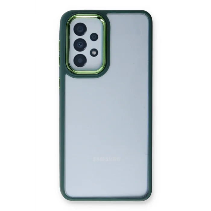 Mey İthalat®  Samsung Galaxy A53 5G Kılıf Dora Kapak - Haki Yeşil