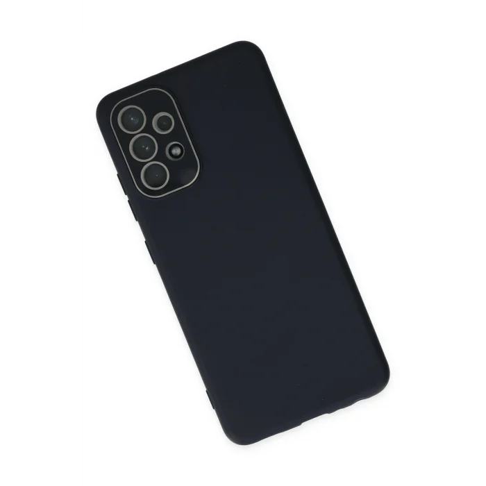 Mey İthalat®  Samsung Galaxy A53 5G Kılıf Lansman Glass Kapak - Lacivert