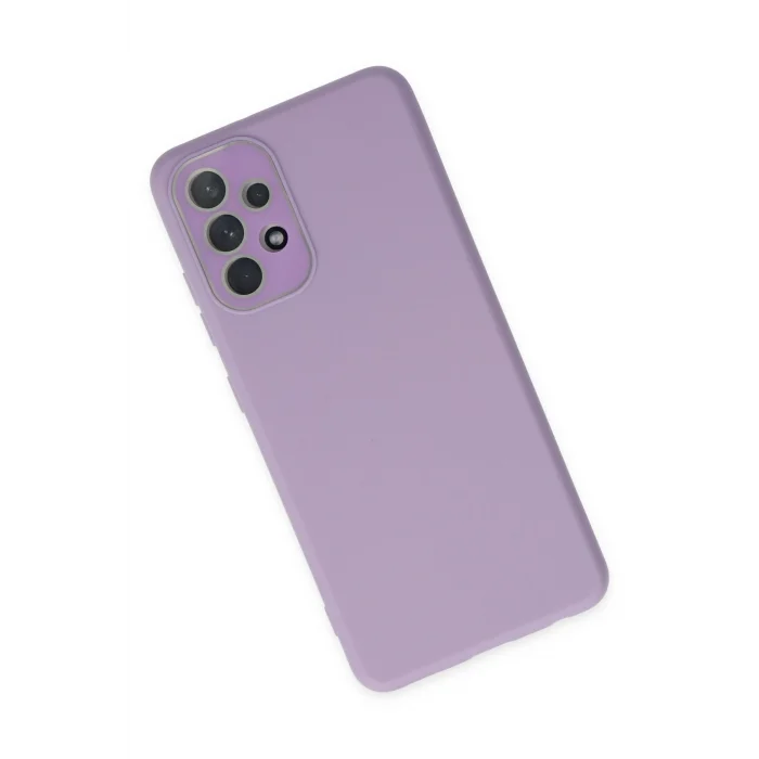 Mey İthalat®  Samsung Galaxy A53 5G Kılıf Lansman Glass Kapak - Lila