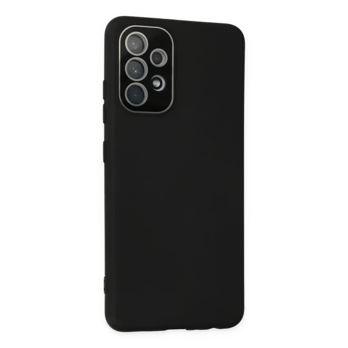 Mey İthalat®  Samsung Galaxy A53 5G Kılıf Lansman Glass Kapak - Siyah