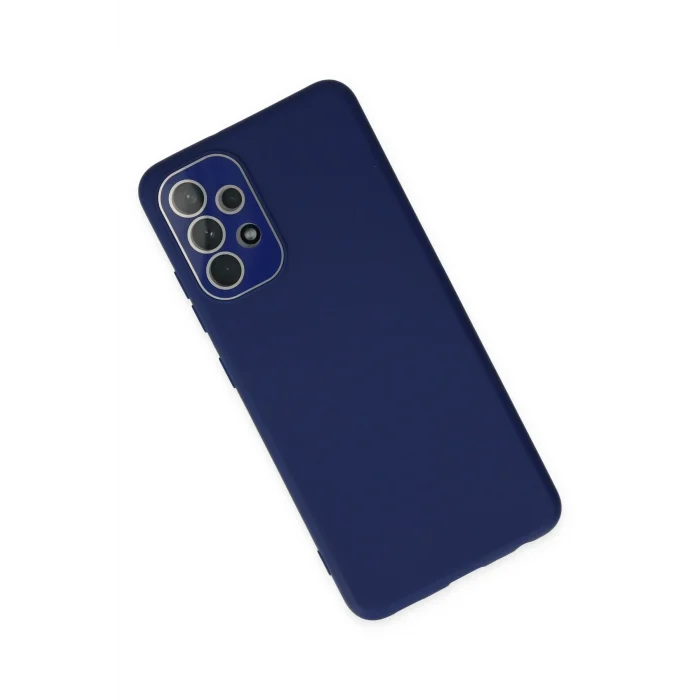 Mey İthalat®  Samsung Galaxy A53 5G Kılıf Lansman Glass Kapak - Sky Blue