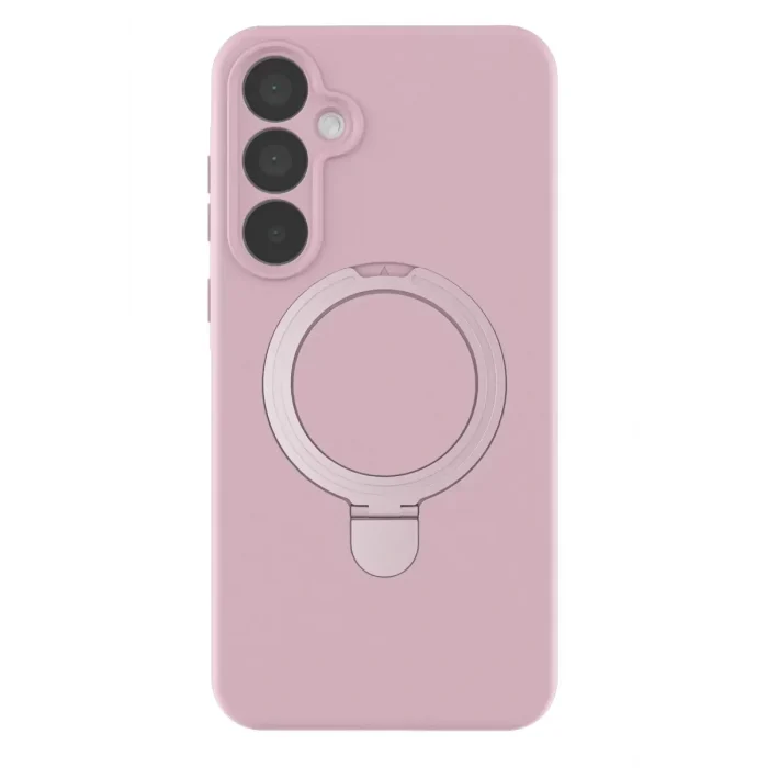 Mey İthalat®  Samsung Galaxy A55 5G Regal Magsafe Standlı Kapak - Açık Pembe