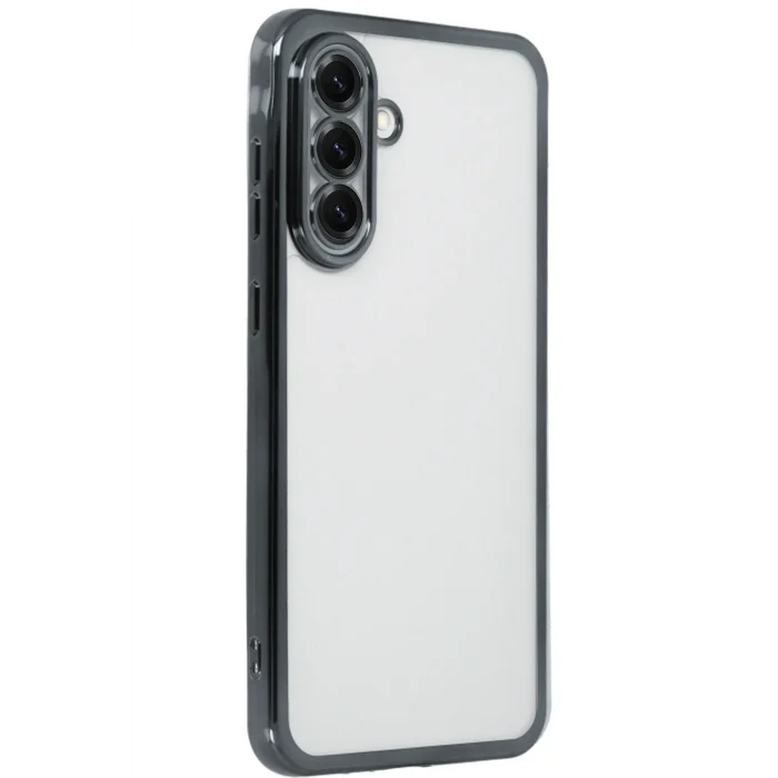 Mey İthalat®  Samsung Galaxy A56 Kılıf  Lensli Silikon - Siyah