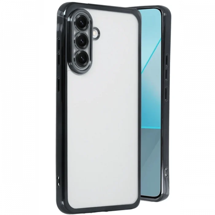 Mey İthalat®  Samsung Galaxy A56 Kılıf  Lensli Silikon - Siyah