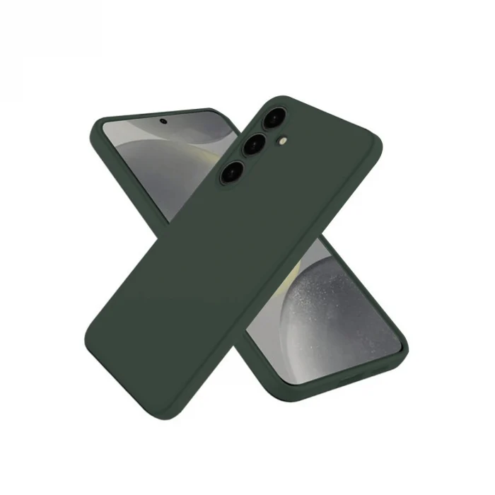 Mey İthalat®  Samsung Galaxy A56 Kılıf Nano içi Kadife Silikon - Koyu Yeşil
