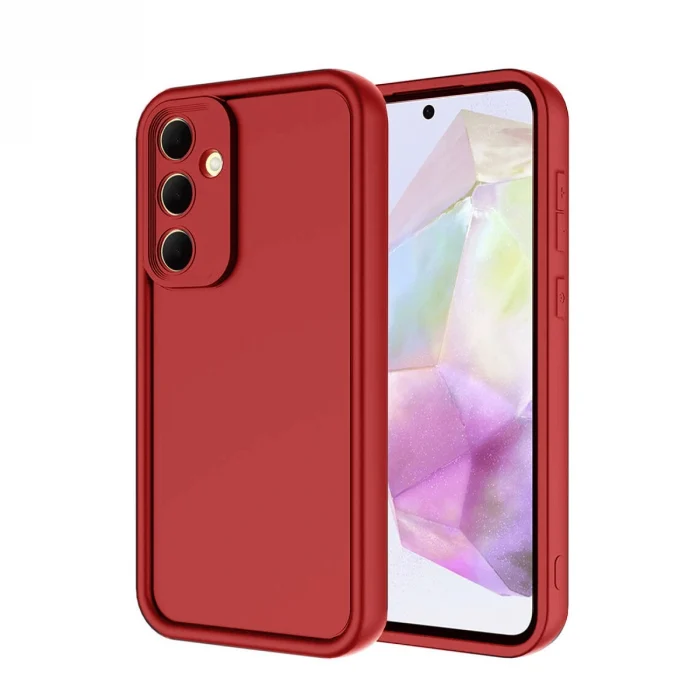 Mey İthalat®  Samsung Galaxy A56 Kılıf Viera Silikon - Kırmızı