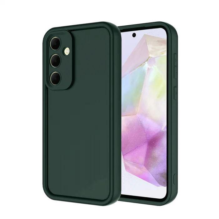 Mey İthalat®  Samsung Galaxy A56 Kılıf Viera Silikon - Koyu Yeşil