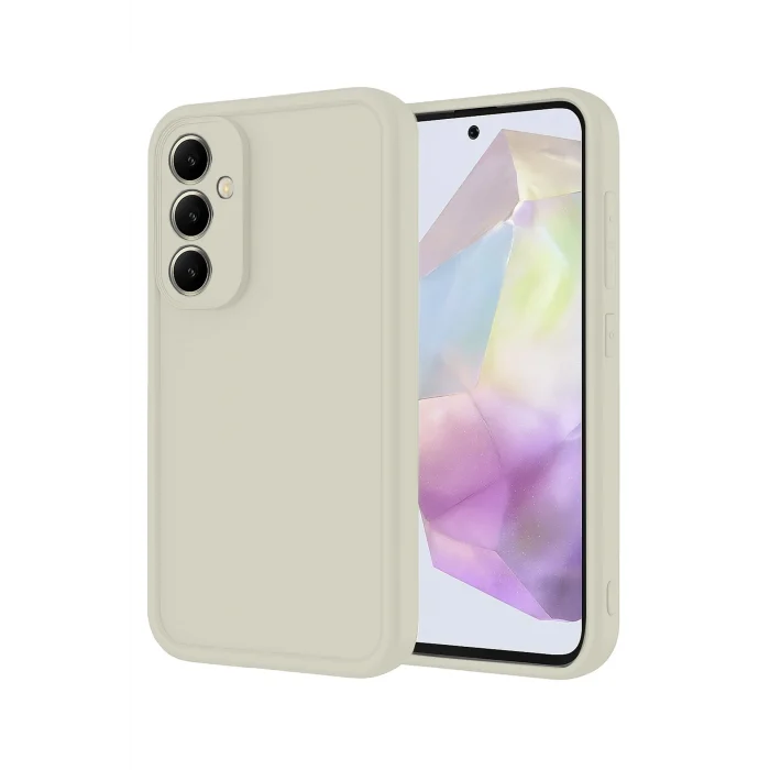 Mey İthalat®  Samsung Galaxy A56 Kılıf Viera Silikon - Krem