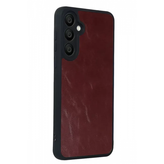 Mey İthalat®  Samsung Galaxy A57 5G Aras Deri Kapak - Bordo