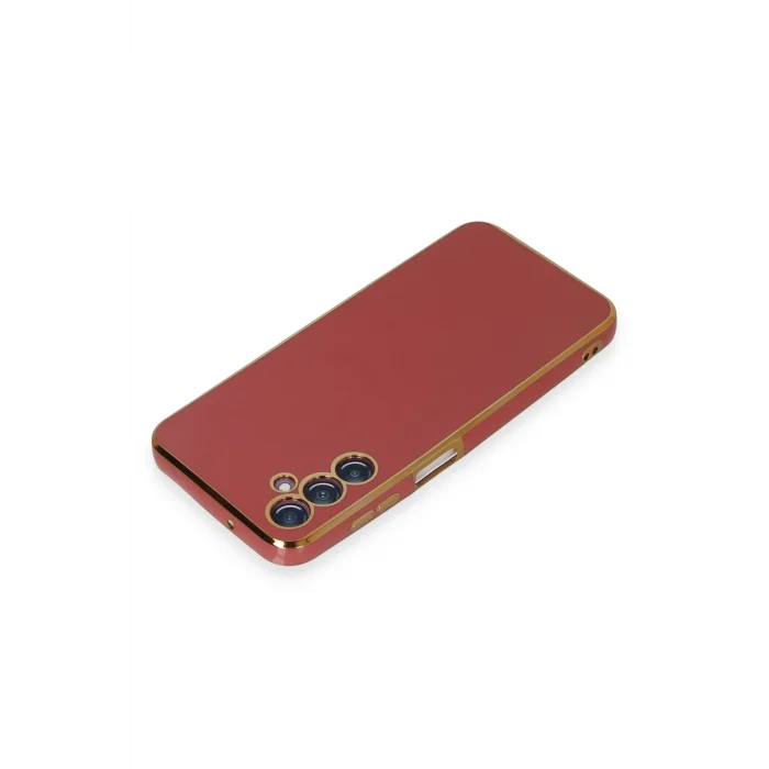 Mey İthalat®  Samsung Galaxy M14 5G Kılıf Volet Silikon - Kırmızı