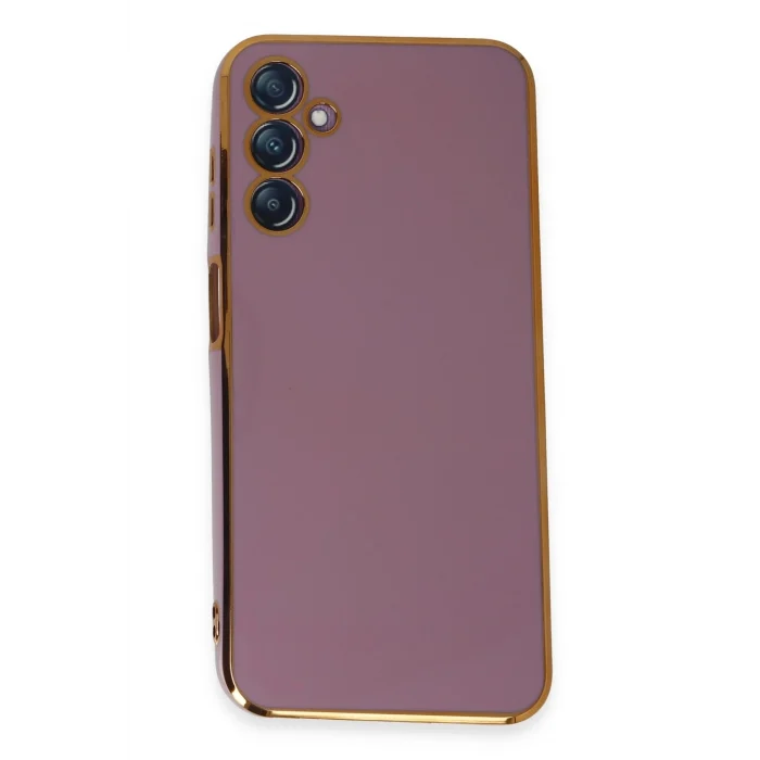Mey İthalat®  Samsung Galaxy M14 5G Kılıf Volet Silikon - Mor