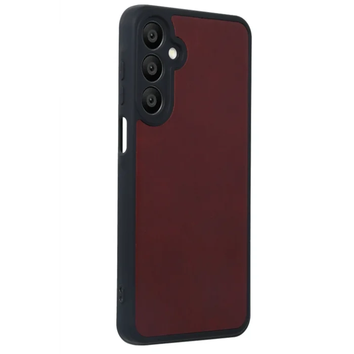 Mey İthalat®  Samsung Galaxy M15 Kılıf Aras Deri Kapak - Bordo