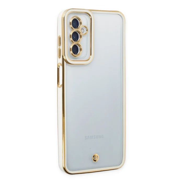 Mey İthalat®  Samsung Galaxy M23 Kılıf Liva Lens Silikon - Beyaz