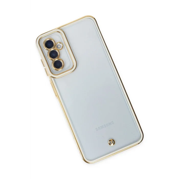 Mey İthalat®  Samsung Galaxy M23 Kılıf Liva Lens Silikon - Beyaz