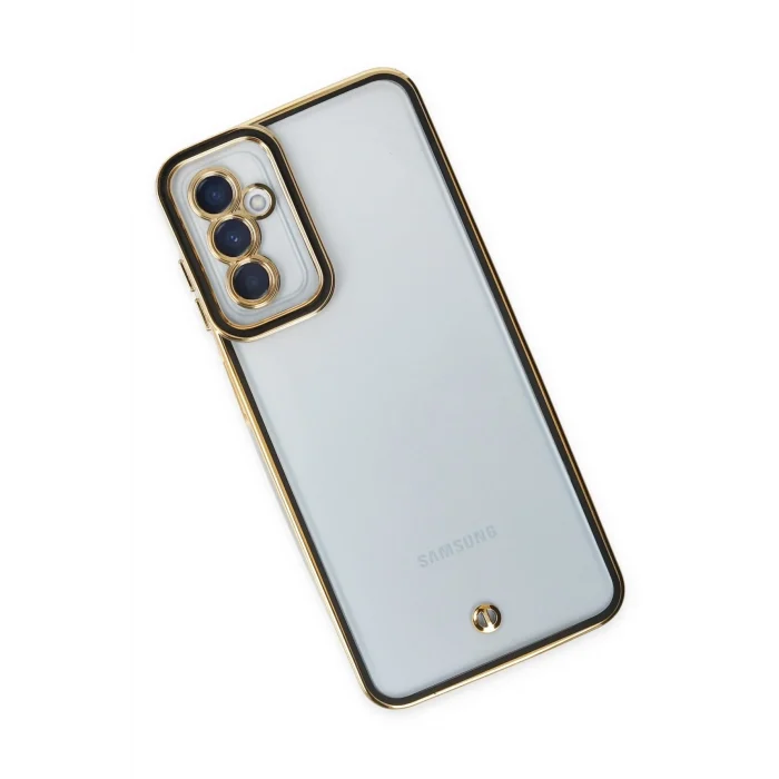 Mey İthalat®  Samsung Galaxy M23 Kılıf Liva Lens Silikon - Siyah