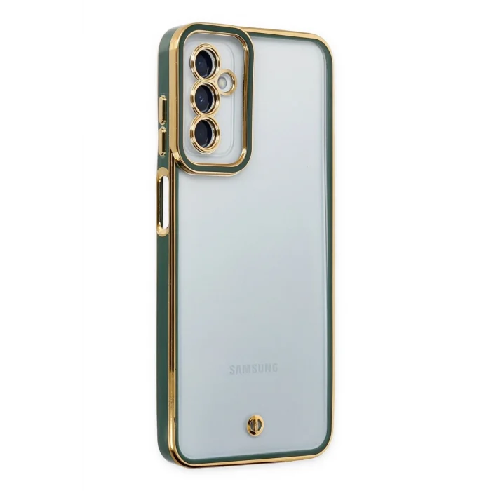 Mey İthalat®  Samsung Galaxy M23 Kılıf Liva Lens Silikon - Yeşil
