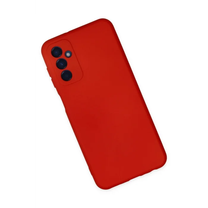 Mey İthalat®  Samsung Galaxy M23 Kılıf Nano içi Kadife Silikon - Kırmızı