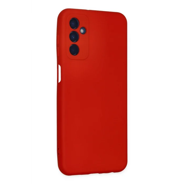 Mey İthalat®  Samsung Galaxy M23 Kılıf Nano içi Kadife Silikon - Kırmızı