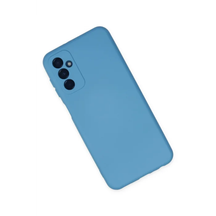 Mey İthalat®  Samsung Galaxy M23 Kılıf Nano içi Kadife Silikon - Mavi