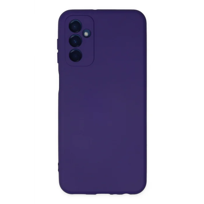 Mey İthalat®  Samsung Galaxy M23 Kılıf Nano içi Kadife Silikon - Mor