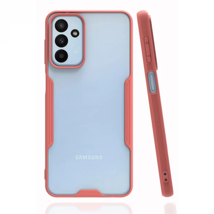 Mey İthalat®  Samsung Galaxy M23 Kılıf Platin Silikon - Pembe