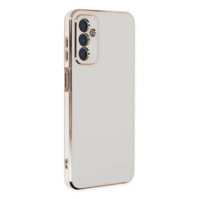 Mey İthalat®  Samsung Galaxy M23 Kılıf Volet Silikon - Beyaz