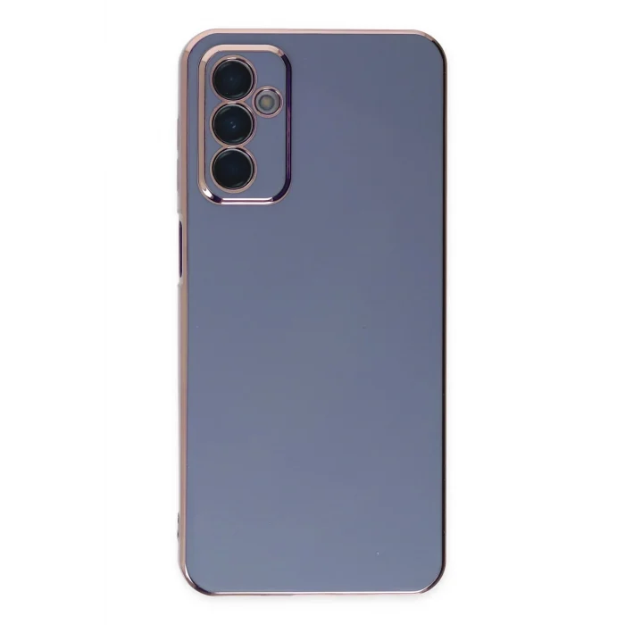 Mey İthalat®  Samsung Galaxy M23 Kılıf Volet Silikon - Mavi