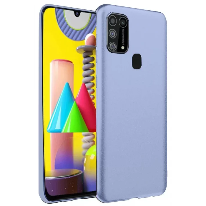 Mey İthalat®  Samsung Galaxy M31 Kılıf Nano içi Kadife Silikon - Lila