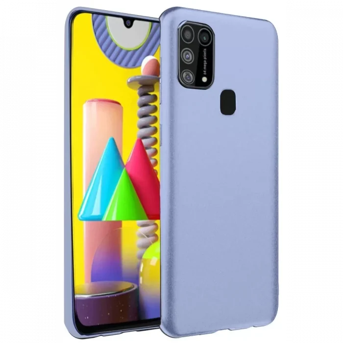 Mey İthalat®  Samsung Galaxy M31 Kılıf Nano içi Kadife Silikon - Lila