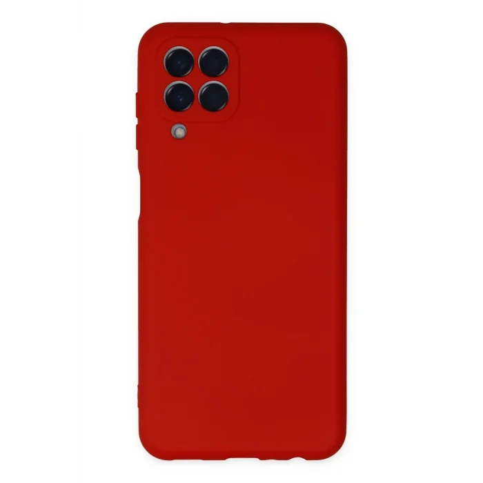 Mey İthalat®  Samsung Galaxy M33 Kılıf Nano içi Kadife Silikon - Kırmızı