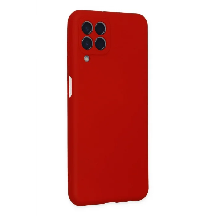 Mey İthalat®  Samsung Galaxy M33 Kılıf Nano içi Kadife Silikon - Kırmızı