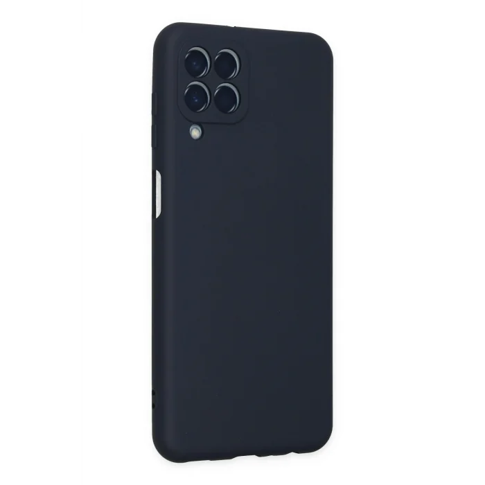 Mey İthalat®  Samsung Galaxy M33 Kılıf Nano içi Kadife Silikon - Lacivert