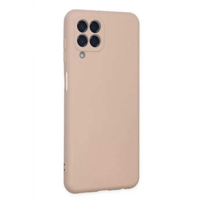 Mey İthalat®  Samsung Galaxy M33 Kılıf Nano içi Kadife Silikon - Pudra