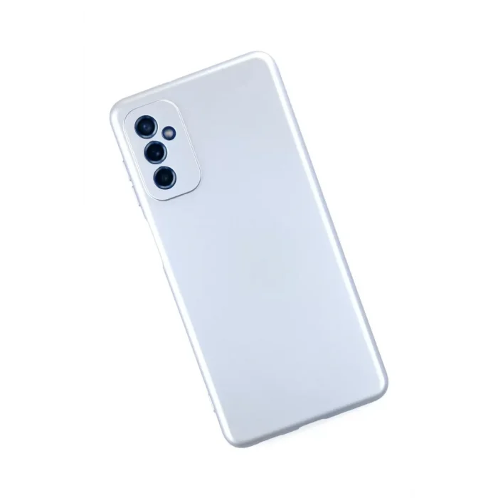Mey İthalat®  Samsung Galaxy M52 5G Kılıf Nano içi Kadife Silikon - Sky Blue