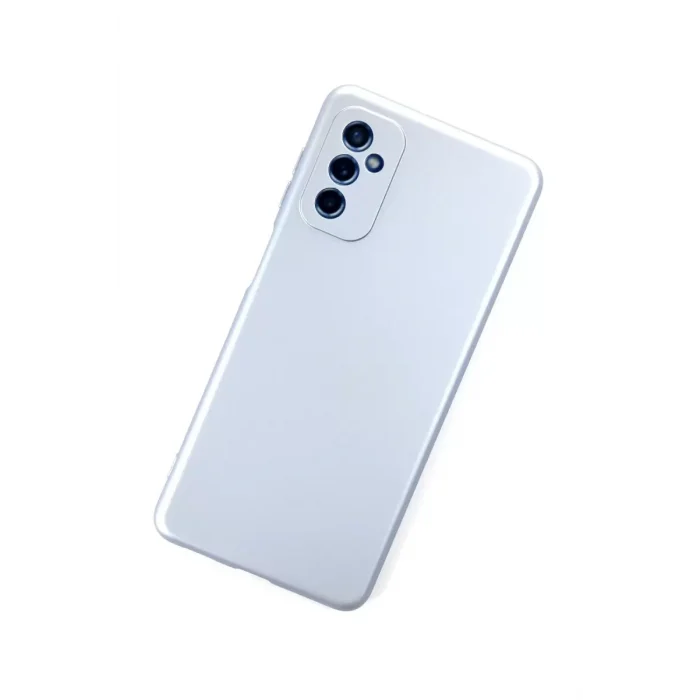 Mey İthalat®  Samsung Galaxy M52 5G Kılıf Nano içi Kadife Silikon - Sky Blue