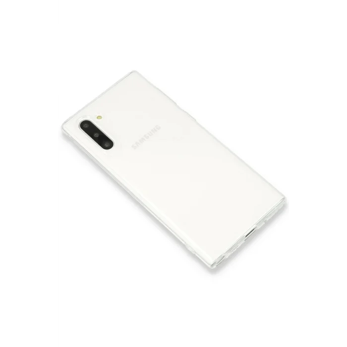 Mey İthalat®  Samsung Galaxy Note 10 Kılıf Lüx Şeffaf Silikon