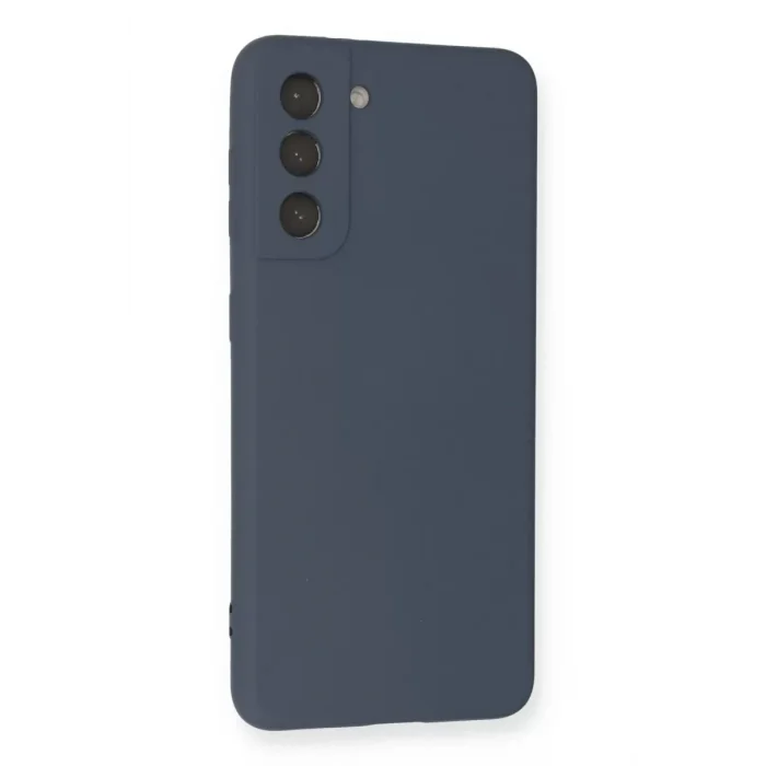 Mey İthalat®  Samsung Galaxy S21 Kılıf Nano içi Kadife Silikon - Gri