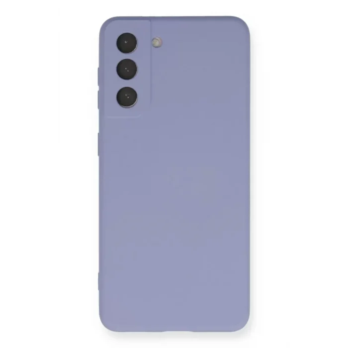 Mey İthalat®  Samsung Galaxy S21 Kılıf Nano içi Kadife Silikon - Lila
