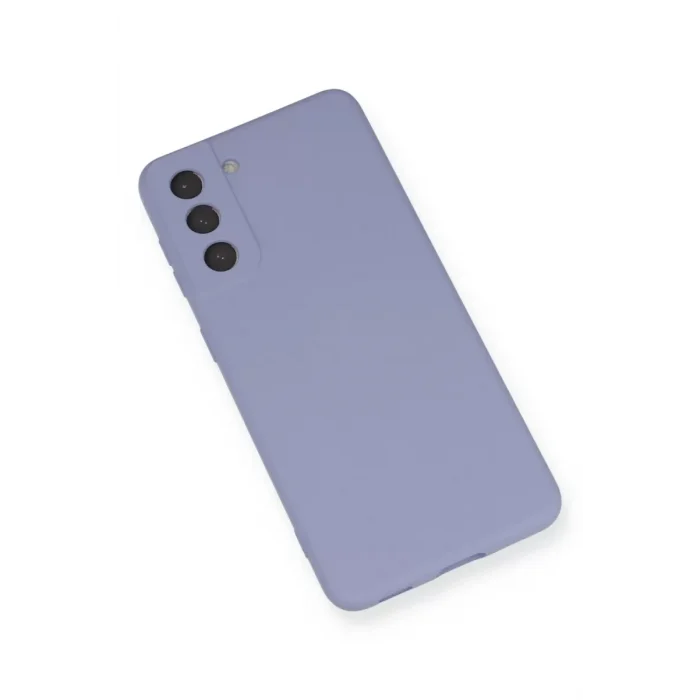 Mey İthalat®  Samsung Galaxy S21 Kılıf Nano içi Kadife Silikon - Lila