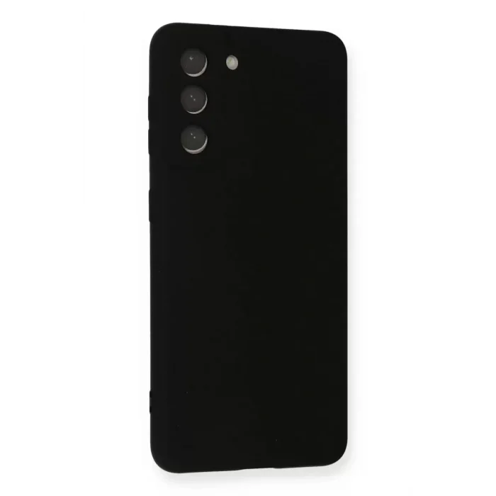 Mey İthalat®  Samsung Galaxy S21 Kılıf Nano içi Kadife Silikon - Siyah