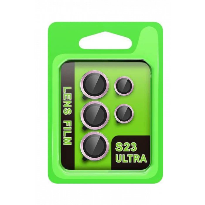 Mey İthalat®  Samsung Galaxy S23 Ultra Raze Metal Kamera Lens - Lila