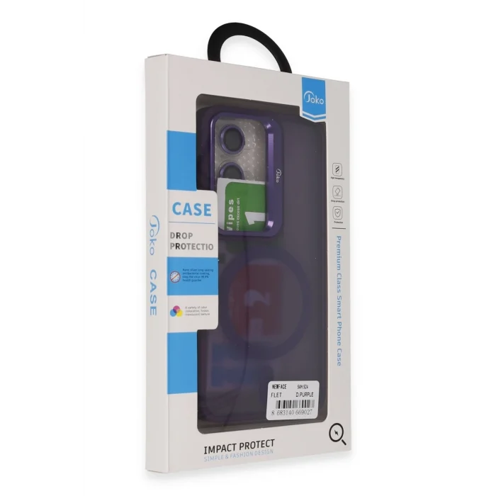 Mey İthalat®  Samsung Galaxy S24 Flet Lens Magsafe Kapak - Derin Mor