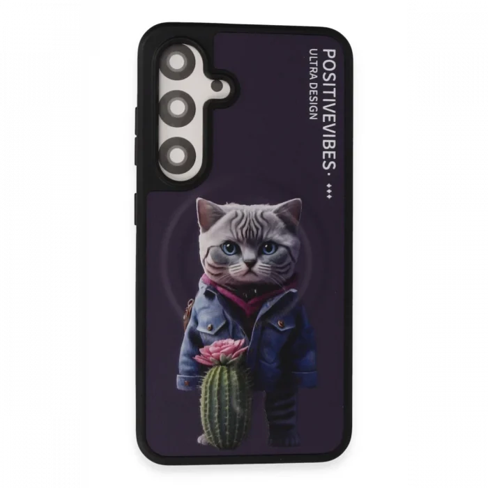 Mey İthalat®  Samsung Galaxy S24 Fun Magsafe Kapak - Derin Mor