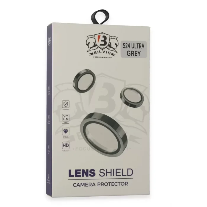 Mey İthalat®  Samsung Galaxy S24 Ultra Bilvis Titan Kamera Lens - Titan Gri