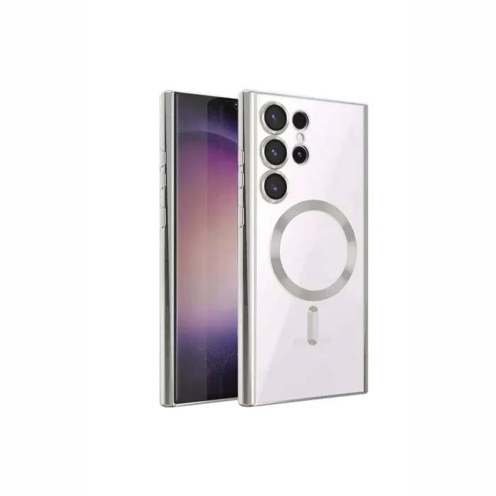 Mey İthalat®  Samsung Galaxy S24 Ultra Kılıf Kross Magneticsafe Kapak - Titan Gri