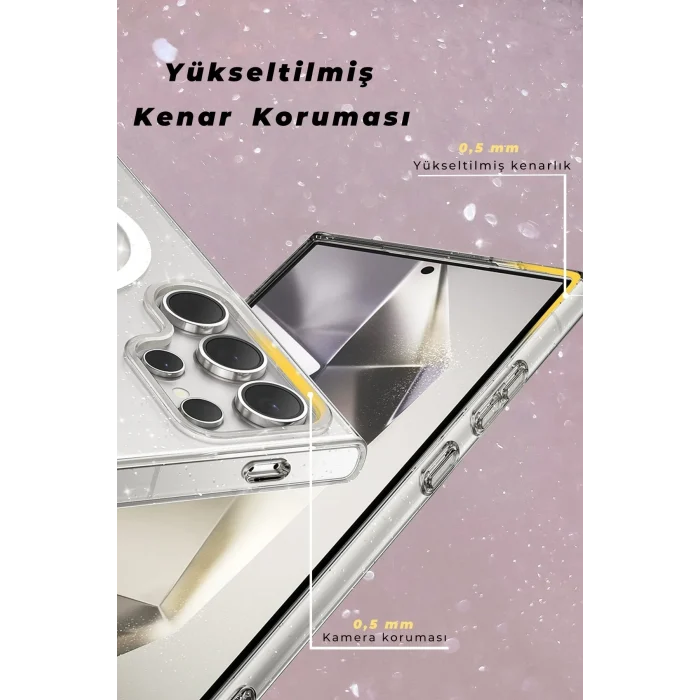 Mey İthalat®  Samsung Galaxy S24 Ultra Kılıf Star Magsafe Kapak - Siyah