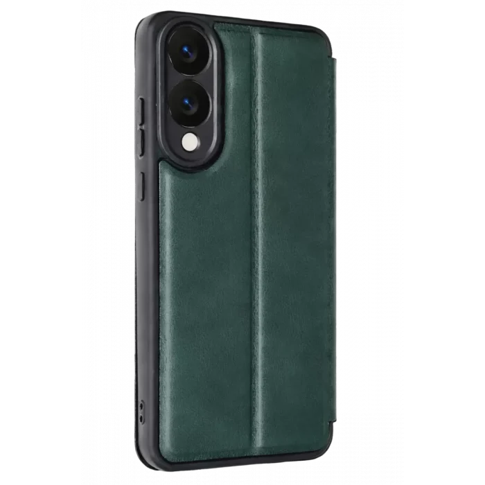 Mey İthalat®  Samsung Galaxy S25 Edge Flip Cover - Koyu Yeşil